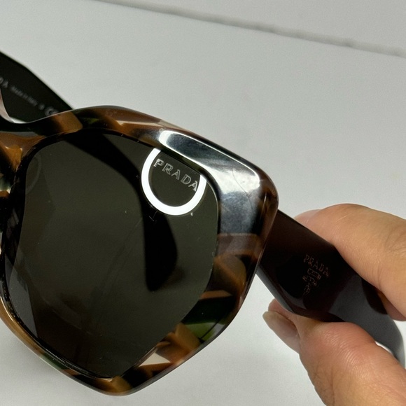 PRADA Grey And Brown Crystal Color Sunglasses - Picture 8 of 17